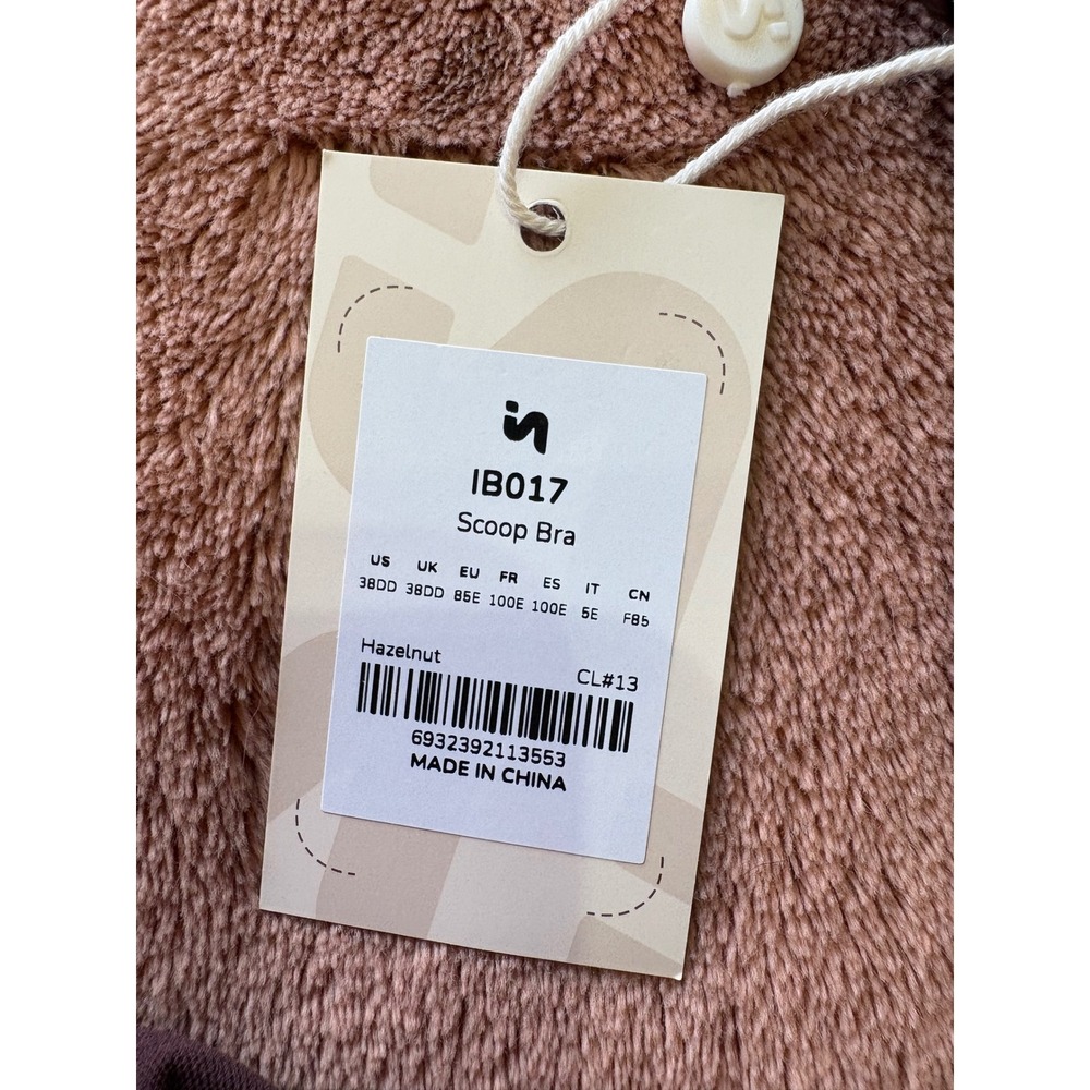 Inlyric Scoop Bra IB017 Hazelnut Brown Underwire 38DD NWT - Picture 2 of 3